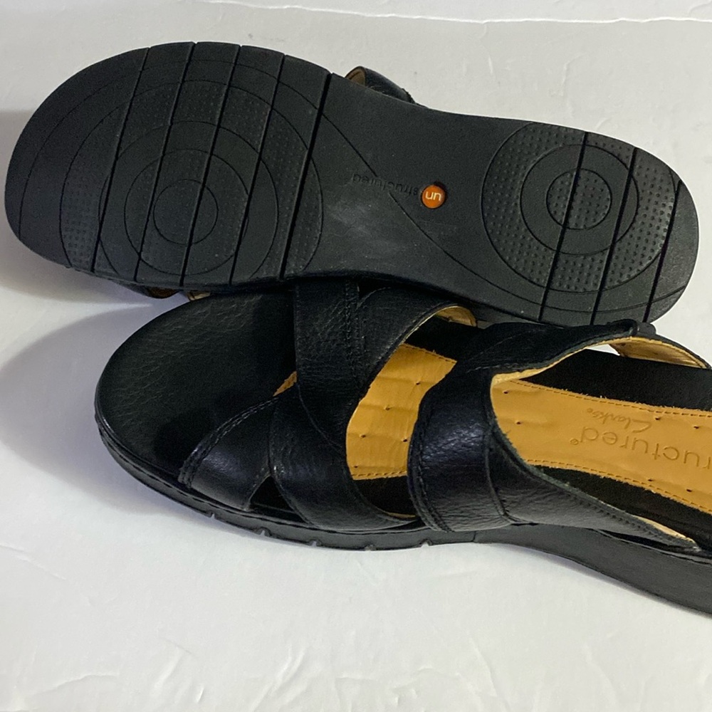 Unstructured CLARKS Sandals, Sz 10, Leather, Slides, Slip on, Classic,Comfort - Picture 11 of 16